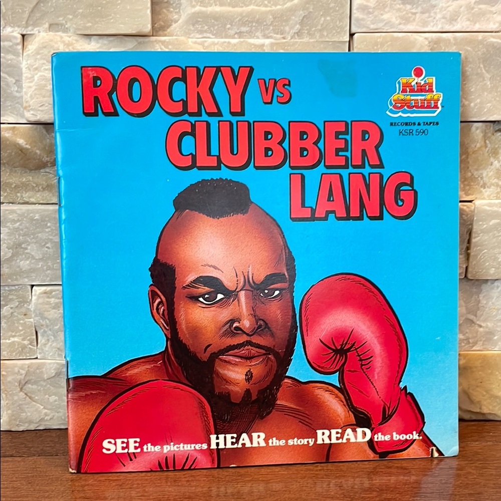 Rocky vs Clubber Lang Book and Vinyl Record